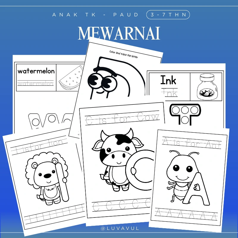 worksheets anak paud tk 3 7 tahun