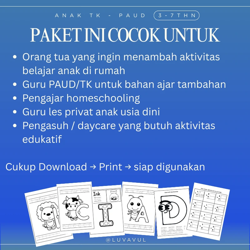 worksheets anak paud tk murah